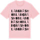 Pink Cotton t-shirt med Långnäsmon ordlek t-shirt