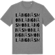Mid Heather Gray t-shirt med Långnäsmon ordlek t-shirt