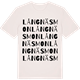 Vintage White t-shirt med Långnäsmon ordlek t-shirt