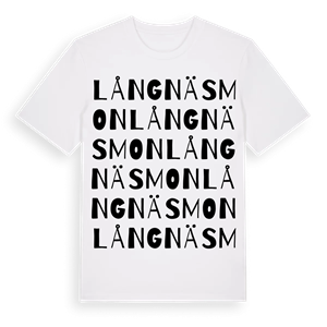Långnäsmon ordlek t-shirt – ekologisk bomull t-shirt från Pinshirt