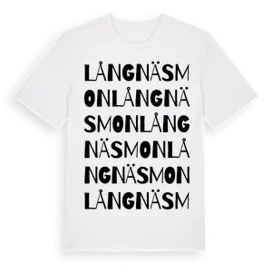 Långnäsmon ordlek t-shirt – ekologisk bomull t-shirt från Pinshirt