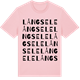 Pink Cotton t-shirt med Långsele ordlek t-shirt