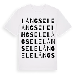 Långsele ordlek t-shirt – ekologisk bomull t-shirt från Pinshirt