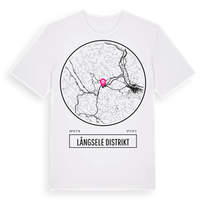 Långsele distrikt t-shirt – ekologisk bomull t-shirt från Pinshirt