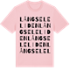 Pink Cotton t-shirt med Långseleliden ordlek t-shirt