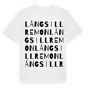Långsillremon ordlek t-shirt – ekologisk bomull t-shirt från Pinshirt