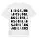Långsjön ordlek t-shirt