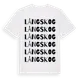 White t-shirt med Långskog ordlek t-shirt