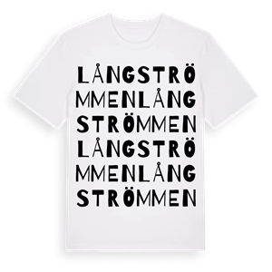 Långströmmen ordlek t-shirt – ekologisk bomull t-shirt från Pinshirt