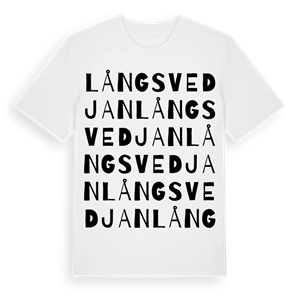 Långsvedjan ordlek t-shirt – ekologisk bomull t-shirt från Pinshirt