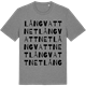 Mid Heather Gray t-shirt med Långvattnet ordlek t-shirt