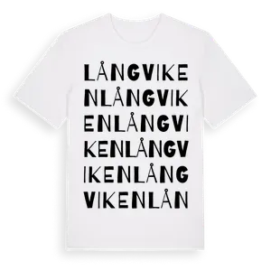 Långviken ordlek t-shirt – ekologisk bomull t-shirt från Pinshirt