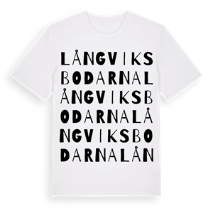 Långviksbodarna ordlek t-shirt – ekologisk bomull t-shirt från Pinshirt
