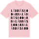 Pink Cotton t-shirt med Lännäsbodarna ordlek t-shirt