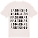 Vintage White t-shirt med Lännäsbodarna ordlek t-shirt