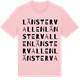 Pink Cotton t-shirt med Länstervallen ordlek t-shirt