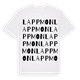 White t-shirt med Lappmon ordlek t-shirt