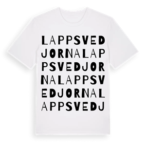 Lappsvedjorna ordlek t-shirt – ekologisk bomull t-shirt från Pinshirt