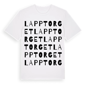 Lapptorget ordlek t-shirt – ekologisk bomull t-shirt från Pinshirt
