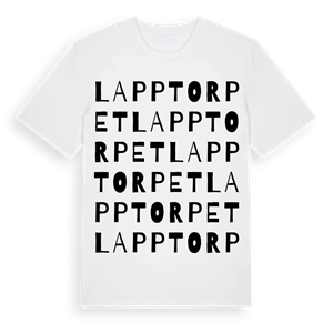 Lapptorpet ordlek t-shirt – ekologisk bomull t-shirt från Pinshirt