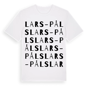 Lars-Påls ordlek t-shirt – ekologisk bomull t-shirt från Pinshirt