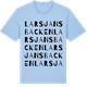 Blue Soul t-shirt med Larsjansbacken ordlek t-shirt