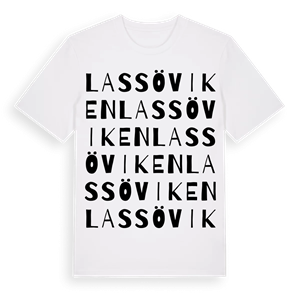 Lassöviken ordlek t-shirt – ekologisk bomull t-shirt från Pinshirt
