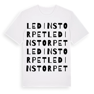 Ledinstorpet ordlek t-shirt – ekologisk bomull t-shirt från Pinshirt