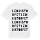 White t-shirt med Ledinstorpet ordlek t-shirt