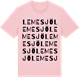Pink Cotton t-shirt med Lemesjö ordlek t-shirt