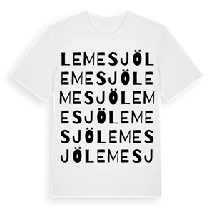 Lemesjö ordlek t-shirt – ekologisk bomull t-shirt från Pinshirt