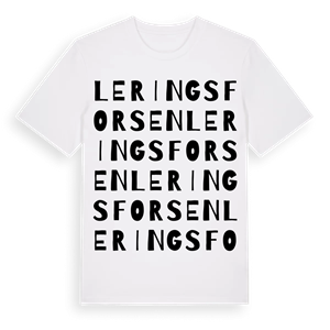 Leringsforsen ordlek t-shirt – ekologisk bomull t-shirt från Pinshirt