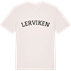Vintage White t-shirt med Lerviken böjd t-shirt