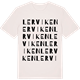Vintage White t-shirt med Lerviken ordlek t-shirt