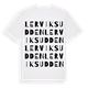 White t-shirt med Lerviksudden ordlek t-shirt