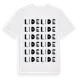 White t-shirt med Lide ordlek t-shirt