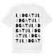 Lidgatu ordlek t-shirt