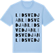Blue Soul t-shirt med Lidsvedjan ordlek t-shirt