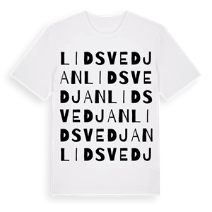 Lidsvedjan ordlek t-shirt – ekologisk bomull t-shirt från Pinshirt
