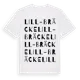 White t-shirt med Lill-Bräcke ordlek t-shirt