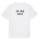White t-shirt med Lill-Jala i Sverige t-shirt