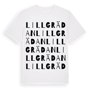Lillgrädan ordlek t-shirt – ekologisk bomull t-shirt från Pinshirt