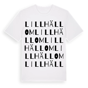 Lillhällom ordlek t-shirt – ekologisk bomull t-shirt från Pinshirt
