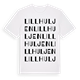 Lillhuljen ordlek t-shirt