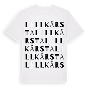 Lillkårsta ordlek t-shirt – ekologisk bomull t-shirt från Pinshirt