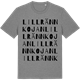 Mid Heather Gray t-shirt med Lillrännkojan ordlek t-shirt