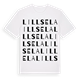 White t-shirt med Lillsela ordlek t-shirt