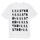 White t-shirt med Lillström ordlek t-shirt