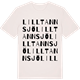 Vintage White t-shirt med Lilltannsjö ordlek t-shirt