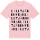 Pink Cotton t-shirt med Lilltjärnmyran ordlek t-shirt
